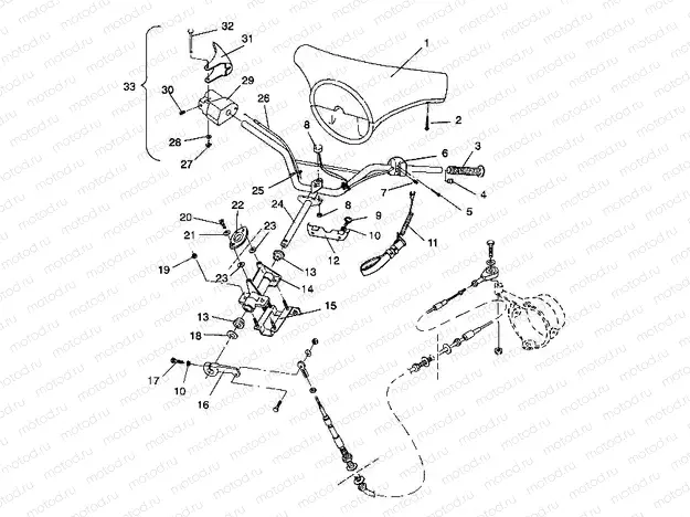 STEERING ASSEMBLY SL 750 / B934070 (4924752475009A) | STEERING ASSEMBLY SL 750 / B934070 (4924752475009A)