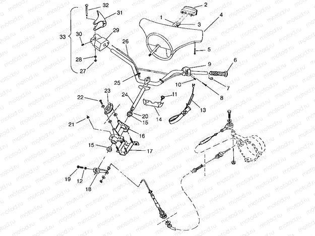 STEERING ASSEMBLY SL 750 B954070 (4930523052A013) | STEERING ASSEMBLY SL 750 B954070 (4930523052A013)