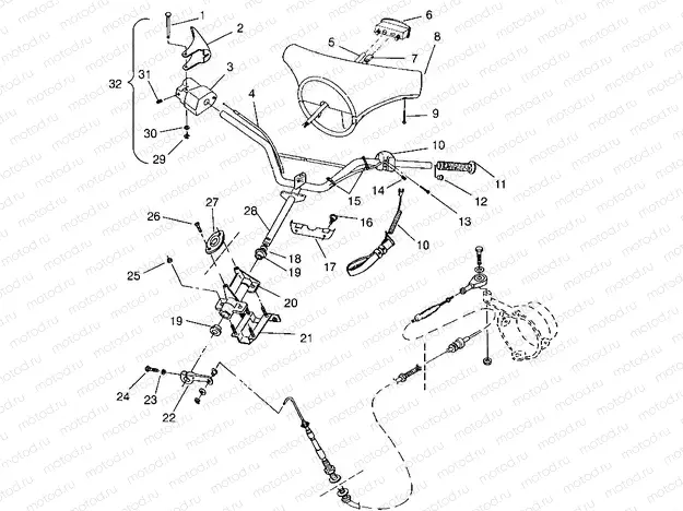 STEERING ASSEMBLY SLX 780 B954287 (4933953395A013) | STEERING ASSEMBLY SLX 780 B954287 (4933953395A013)