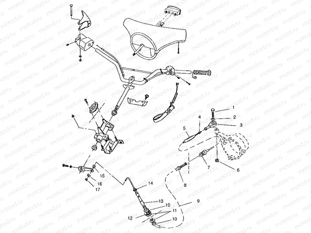 STEERING ASSEMBLY  SLX 780 B954287 (4933953395A014) | STEERING ASSEMBLY  SLX 780 B954287 (4933953395A014)