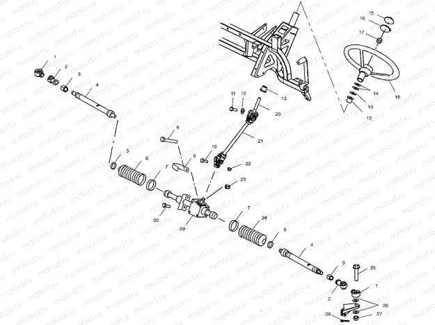STEERING - C10RD50AA (4976437643B10) | STEERING - C10RD50AA (4976437643B10)