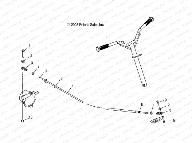 STEERING CABLE - W045303CA/IA (4990539053A12) | STEERING CABLE - W045303CA/IA (4990539053A12)