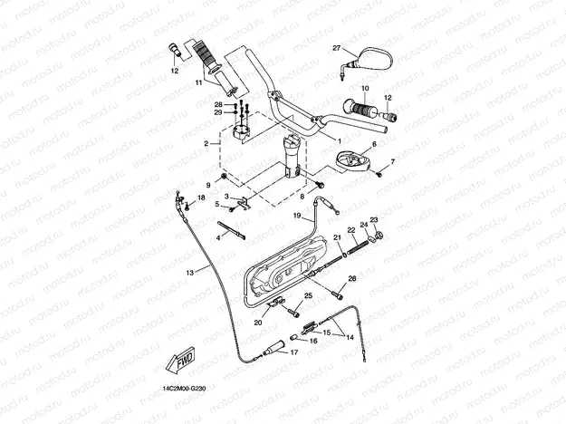STEERING HANDLE & CABLE