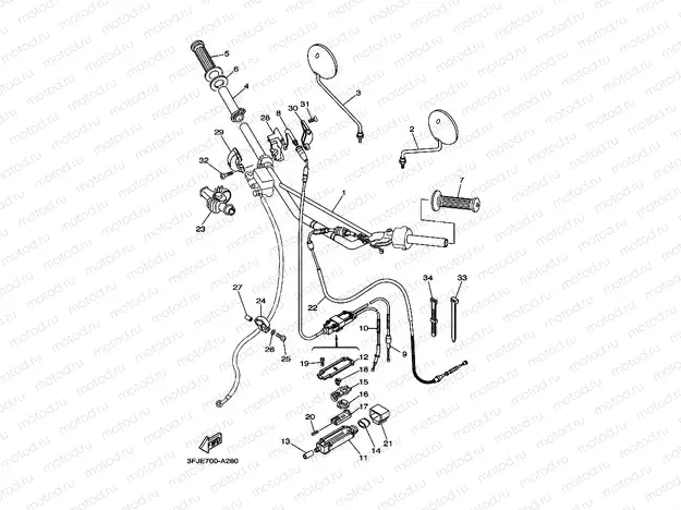 STEERING HANDLE & CABLE
