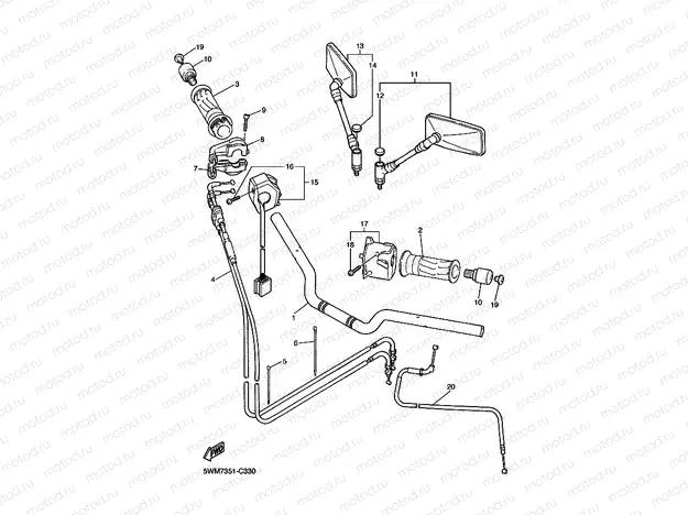 STEERING HANDLE & CABLE