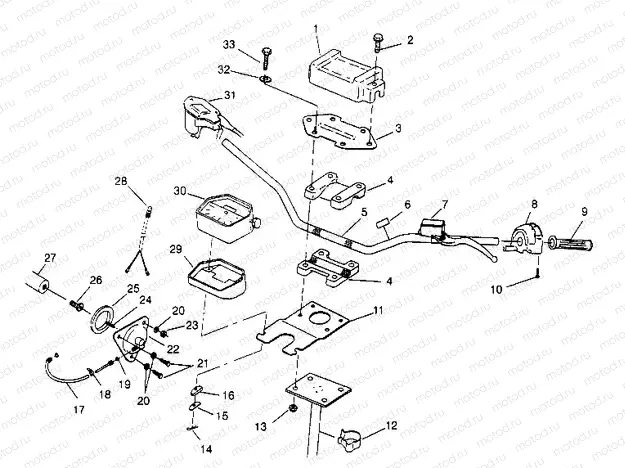 STEERING - HANDLEBAR 2x4 400L W947540 (4926752675B004) | STEERING - HANDLEBAR 2x4 400L W947540 (4926752675B004)