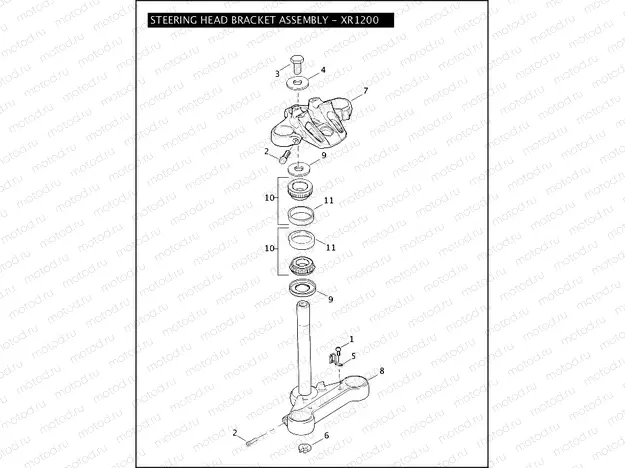 STEERING HEAD BRACKET ASSEMBLY - XR1200