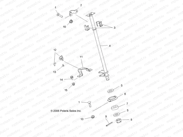 STEERING POST and LOCK - A07MH76FA (49ATVSTEERING075EFIIN) | STEERING POST and LOCK - A07MH76FA (49ATVSTEERING075EFIIN)