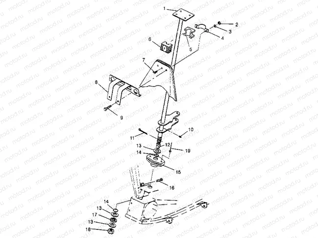 STEERING POST ASSEMBLY Sportsman 4x4 W948040 (4926842684B008) | STEERING POST ASSEMBLY Sportsman 4x4 W948040 (4926842684B008)