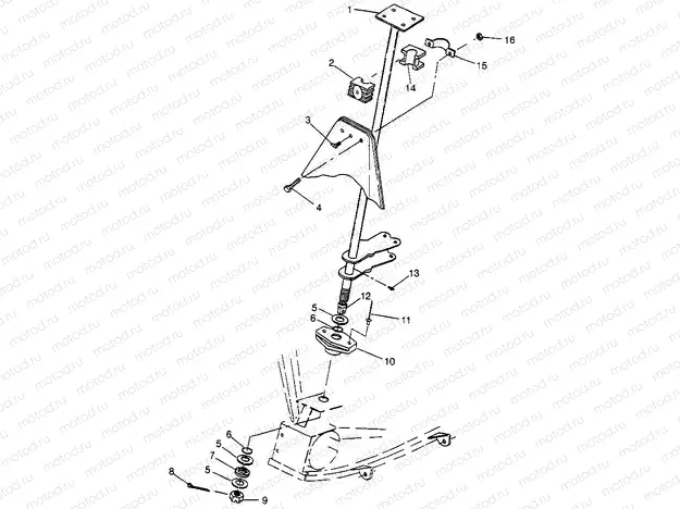 STEERING POST Sport 400L W97BA38C and Trail Blazer W97BA25C (4940124012B008) | STEERING POST Sport 400L W97BA38C and Trail Blazer W97BA25C (4940124012B008)