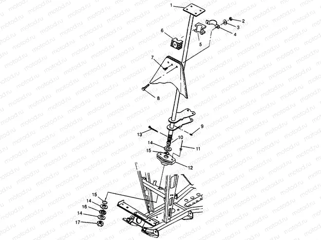 STEERING POST SPORTSMAN 500 W969244 (4936093609B012) | STEERING POST SPORTSMAN 500 W969244 (4936093609B012)