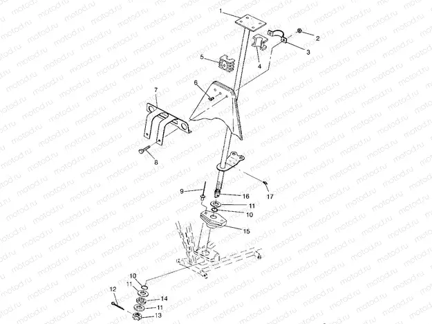 STEERING POST Trail Boss W968527 (4935883588B005) | STEERING POST Trail Boss W968527 (4935883588B005)