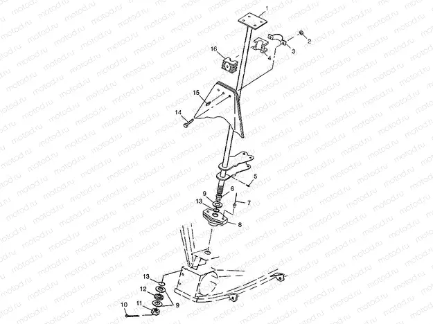 STEERING POST XPLORER 300 W97CC28C (4939813981B012) | STEERING POST XPLORER 300 W97CC28C (4939813981B012)