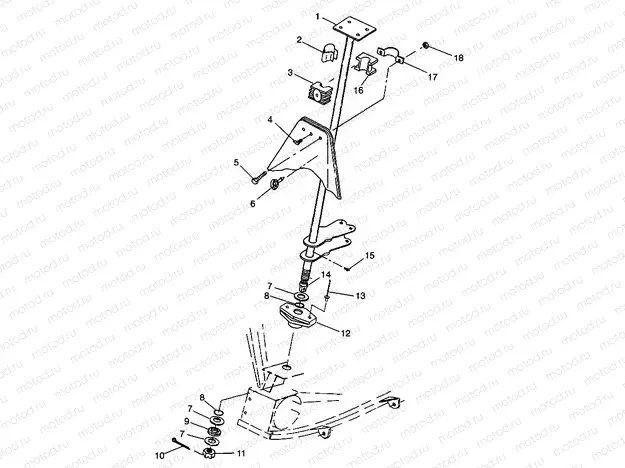 STEERING POST XPRESS 300 W98CA28C (4945364536B010) | STEERING POST XPRESS 300 W98CA28C (4945364536B010)