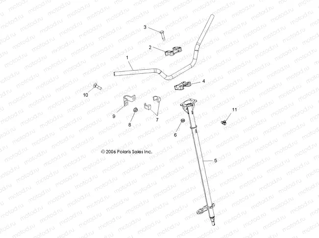 STEERING POST/HANDLEBAR - A07GJ50AA/AB/AC (49ATVHANDLEBARPRED500) | STEERING POST/HANDLEBAR - A07GJ50AA/AB/AC (49ATVHANDLEBARPRED500)