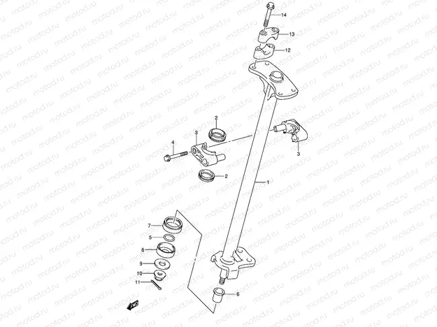 STEERING SHAFT (MODEL K2/K3)