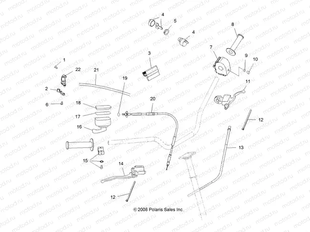 STEERING | STEERING, CONTROLS and INDICATOR - A09GJ52AA (49ATVCONTROLS09OUT450)