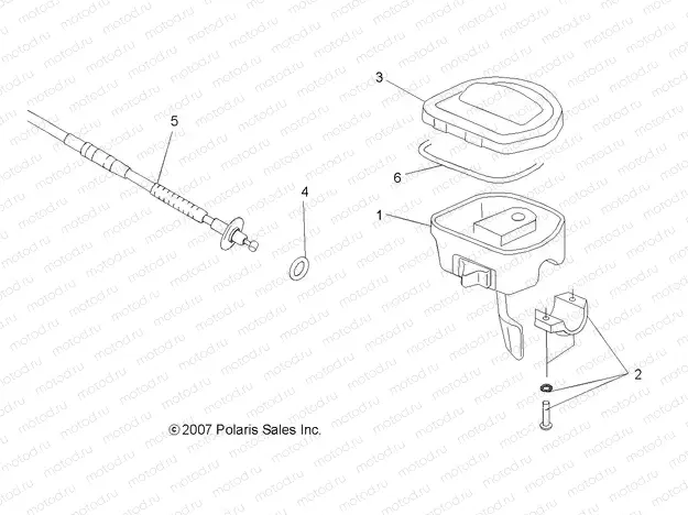STEERING | STEERING, CONTROLS and THROTTLE - A08CL50AA (49ATVCONTROLS086X6)