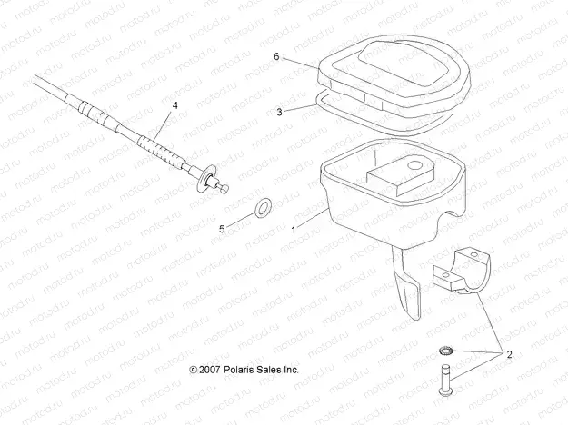 STEERING | STEERING, CONTROLS and THROTTLE - A09BA50FA (49ATVCONTROLS08SCRAM2X4)