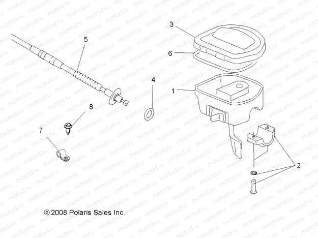 STEERING | STEERING, CONTROLS and THROTTLE ASM. and CABLE - A15S6A76FA (49ATVCONTROLS096X6)
