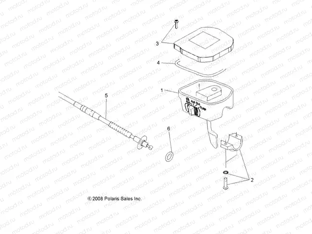STEERING | STEERING, CONTROLS, THROTTLE ASM. and CABLE - A13TN55FA (49ATVCONTROLS10SPX2550)