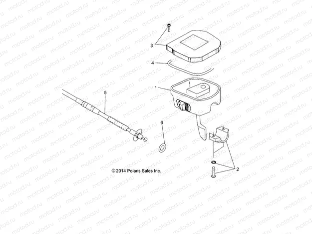 STEERING | STEERING, CONTROLS, THROTTLE ASM. and CABLE - A17SWE57A1 (49ATVCONTROLS15570X2)