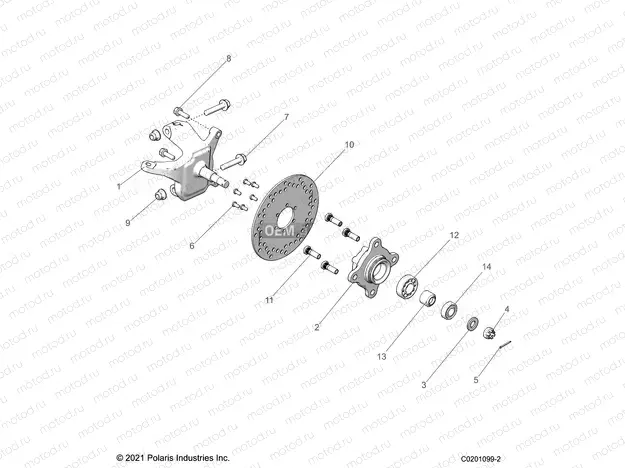 STEERING | STEERING, FRONT HUB and SPINDLE - Z21HCB18B2 (C0201099-2)