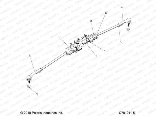 STEERING | STEERING, GEAR BOX - Z22A5K87A4/A5V87A4 (C701011-5)