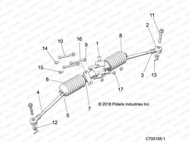 STEERING | STEERING, GEARBOX ASM. - Z21CHA57A2/K2/E57AK (C700185-1)