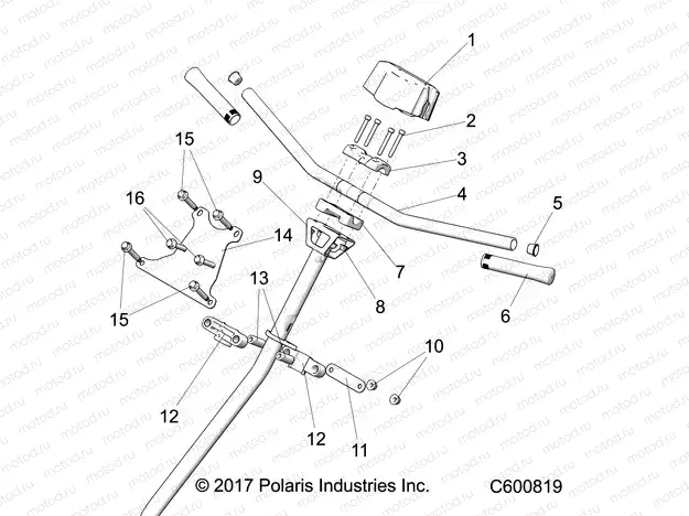 STEERING | STEERING, H-BAR, STEERING POST, GRIPS - S20CBU5BSA/BSL (C600819)