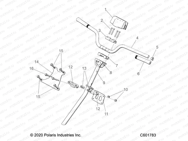 STEERING | STEERING, H-BAR, STEERING POST, GRIPS - S22CEE5TSL (C601783)