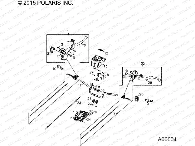 STEERING | STEERING, HANDLEBAR - A16YAF11AA (A00004)