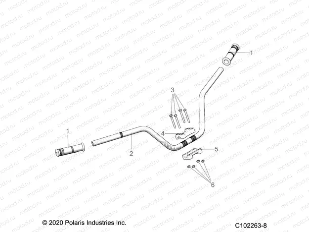 STEERING | STEERING, HANDLEBAR - A23SVA85A3 (C102263-8)