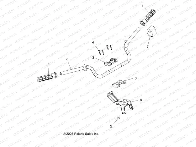 STEERING | STEERING, HANDLEBAR and CONTROLS - A10ZX55FX/FF (49ATVHANDLEBAR09SPXP850I)