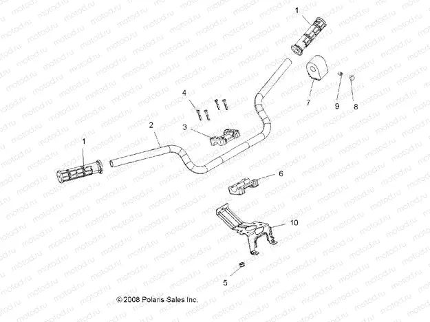 STEERING | STEERING, HANDLEBAR and CONTROLS - A12ZN85AA/AQ/AZ (49ATVHANDLEBAR09SPESP550)