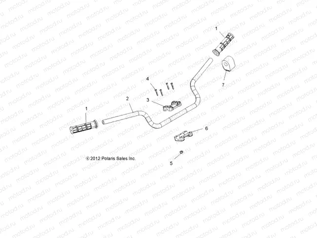 STEERING | STEERING, HANDLEBAR and CONTROLS - A13GH8EFK (49ATVHANDLEBAR13850SCRAMI)