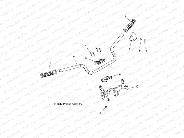 STEERING | STEERING, HANDLEBAR and CONTROLS - A15SYE85FS (49ATVHANDLEBAR15850SP)