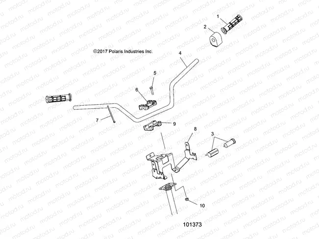 STEERING | STEERING, HANDLEBAR and CONTROLS - A19SEP57C1/SES57C1/2/5/K/SET57C1/2/SEF57C2 (101373)