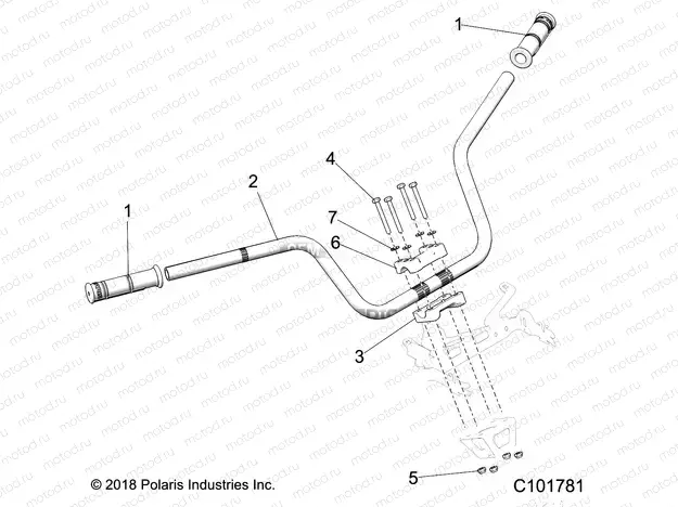 STEERING | STEERING, HANDLEBAR and CONTROLS - A20SLZ95AE (C101781)