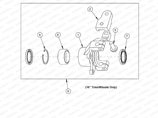 STEERING | STEERING, KNUCKLE, RIGHT, 7.56 DISC - e2/eS (49GEMSTEER11KNUCKLERT)