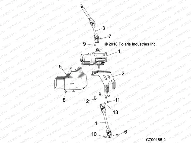 STEERING | STEERING, POWER STEERING AND SHAFTS - Z20CHE57AM (C700185-2)