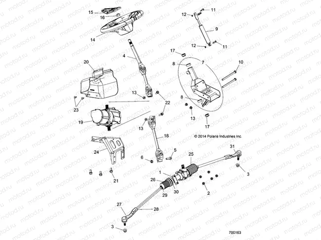STEERING | STEERING, POWER STEERING ASM. - Z18VBE87F2/S87C2/CU (700163)