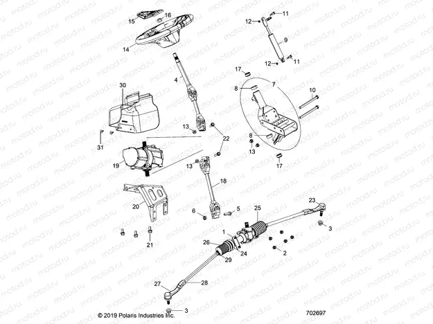 STEERING | STEERING, POWER STEERING ASM. - Z20ASE99AH/LH (702697)
