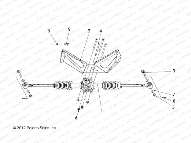 STEERING | STEERING, RACK ASM. - L13G2/4/6 ALL OPTIONS (49STEER13RACK)