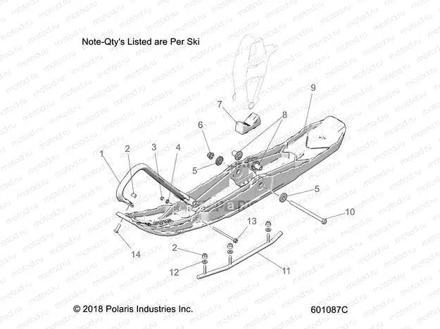 STEERING | STEERING, SKI ASM. - S23CEE5TSL (601087C)