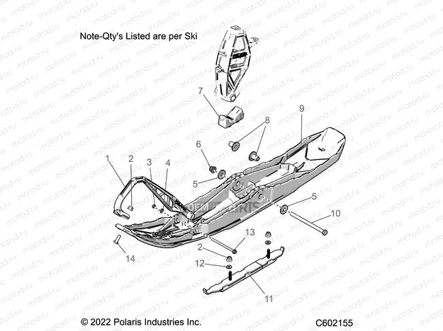 STEERING | STEERING, SKI ASM. - S23TKP9FS (C601612)