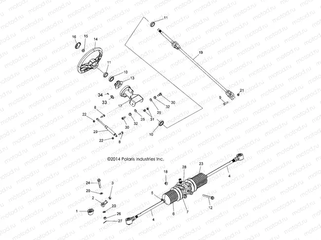 STEERING | STEERING, STEERING ASM. - A15DAA32EA/EJ (49ATVSTEERING14ACEE)