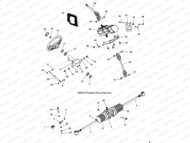 STEERING | STEERING, STEERING ASM. - A15DAH57EJ (49ATVSTEERING15ACE570)