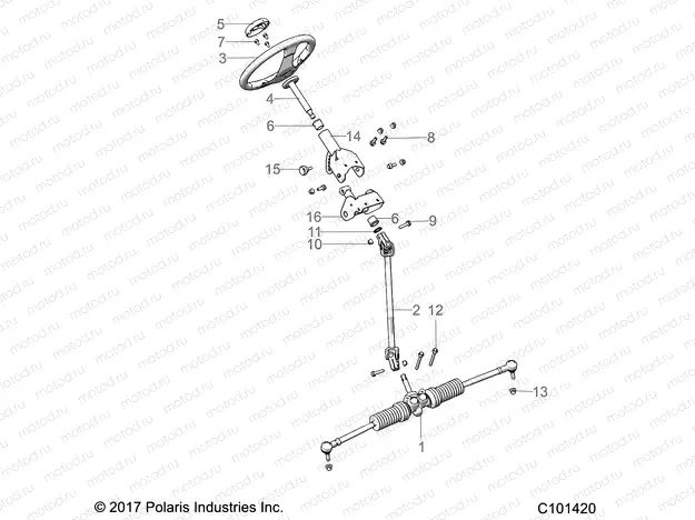 STEERING | STEERING, STEERING ASM. - A23HZB15A1/A4/B1/B4 (C101420)