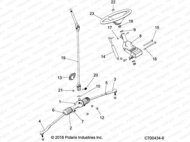 STEERING | STEERING, STEERING ASM. - D21BBPD4B4 (C700434-6)